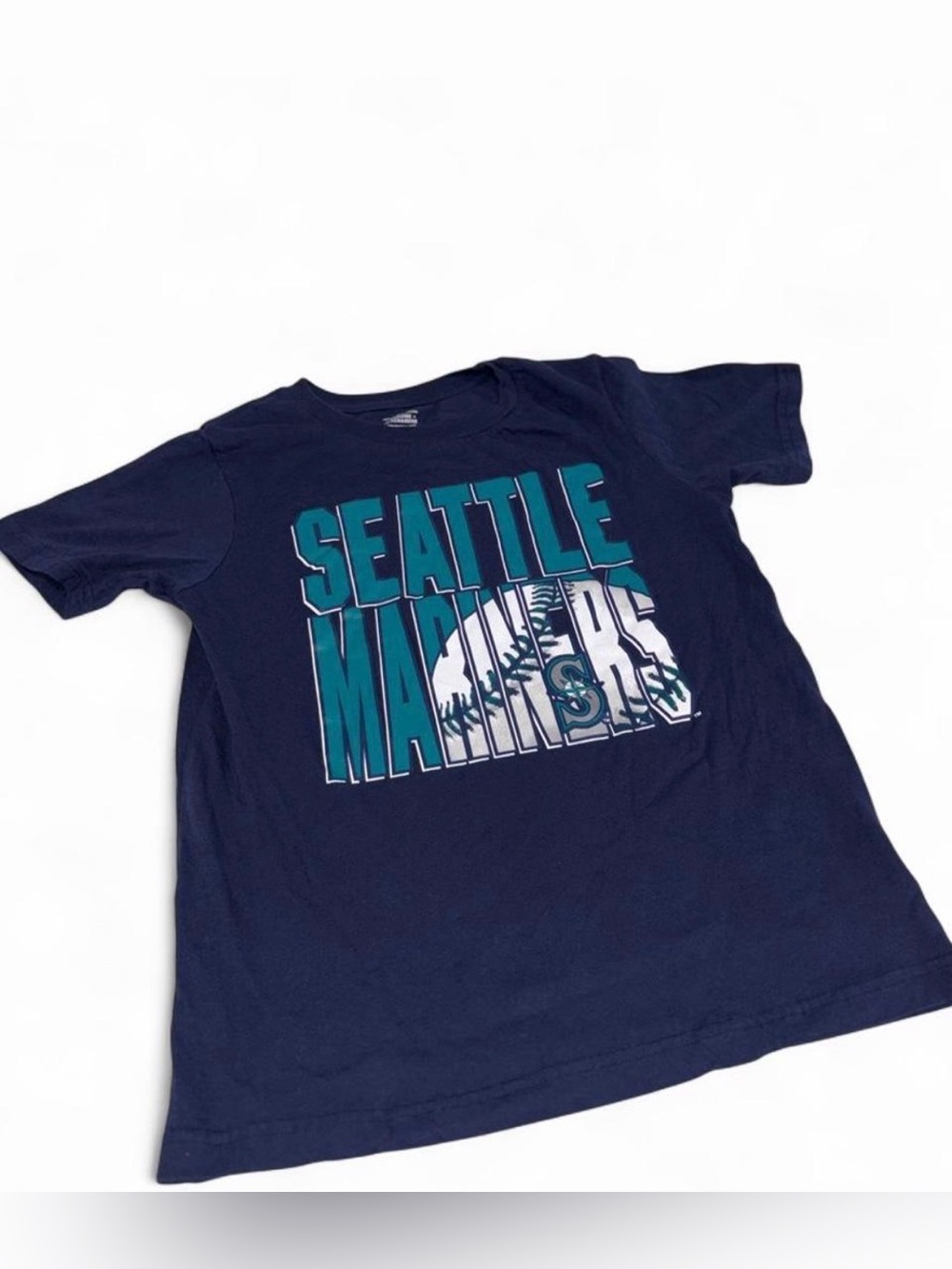 Seattle Mariners Navy Graphic Tee for Kids size Large 10/12
